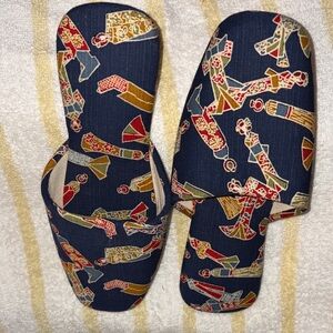 Kowatari vintage Japanese Women's Patterned Slippers